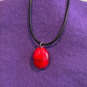 Red Pendant Necklace